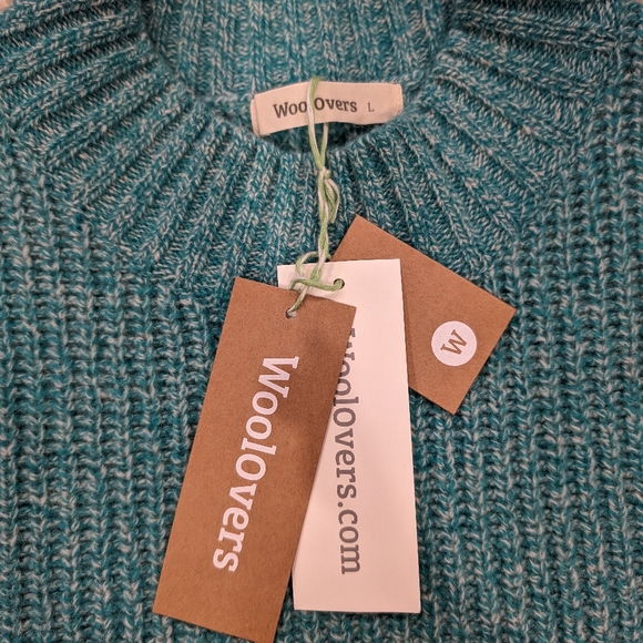 Woolovers Lambswool Twist Turtleneck Sweater - Picture 2 of 5